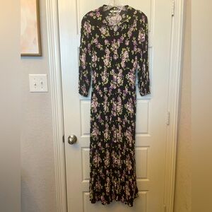 Zara Woman’s Floral Midi Button Down Dress Size: Small Preloved